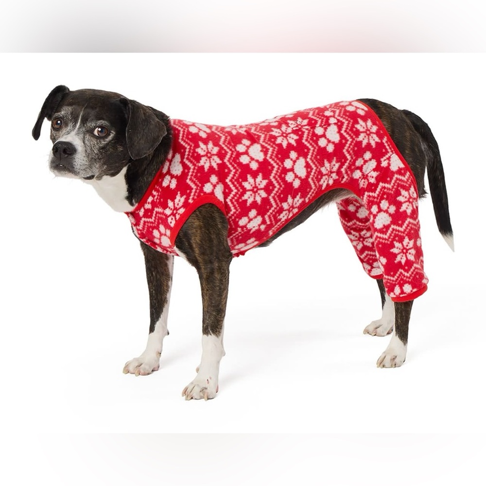 Red Festive Doggy Pajamas XL Dogs